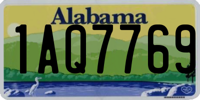 AL license plate 1AQ7769