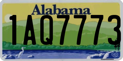 AL license plate 1AQ7773