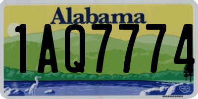 AL license plate 1AQ7774