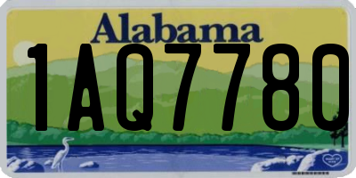 AL license plate 1AQ7780