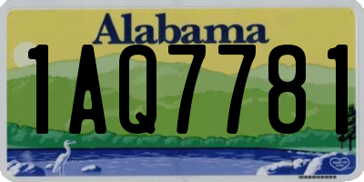 AL license plate 1AQ7781
