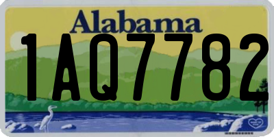 AL license plate 1AQ7782