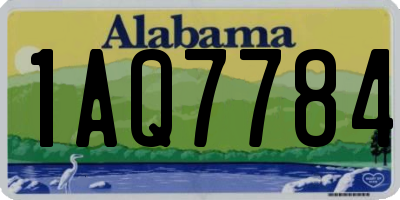 AL license plate 1AQ7784