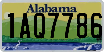 AL license plate 1AQ7786