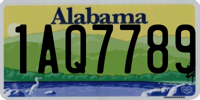 AL license plate 1AQ7789