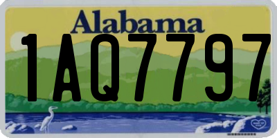 AL license plate 1AQ7797
