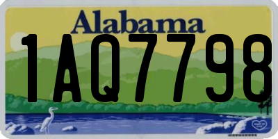 AL license plate 1AQ7798