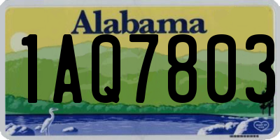 AL license plate 1AQ7803