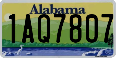AL license plate 1AQ7807