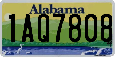 AL license plate 1AQ7808