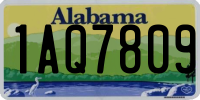 AL license plate 1AQ7809