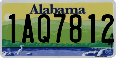 AL license plate 1AQ7812