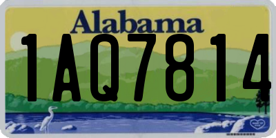 AL license plate 1AQ7814