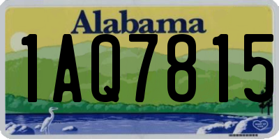 AL license plate 1AQ7815