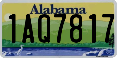 AL license plate 1AQ7817