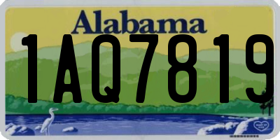 AL license plate 1AQ7819