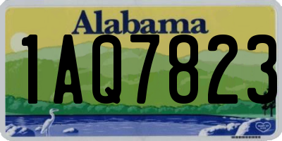 AL license plate 1AQ7823