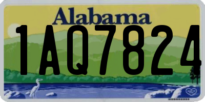 AL license plate 1AQ7824