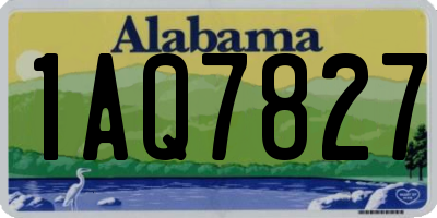 AL license plate 1AQ7827