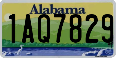 AL license plate 1AQ7829