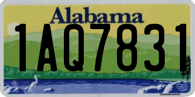 AL license plate 1AQ7831