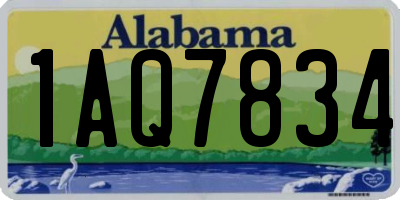 AL license plate 1AQ7834