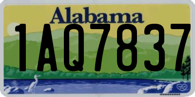 AL license plate 1AQ7837