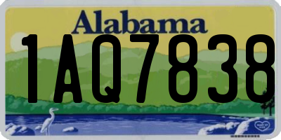 AL license plate 1AQ7838