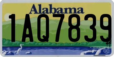 AL license plate 1AQ7839