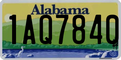 AL license plate 1AQ7840