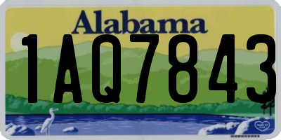 AL license plate 1AQ7843