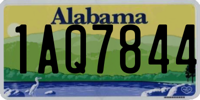 AL license plate 1AQ7844