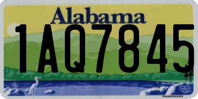 AL license plate 1AQ7845