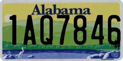 AL license plate 1AQ7846