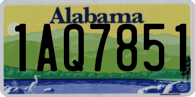 AL license plate 1AQ7851