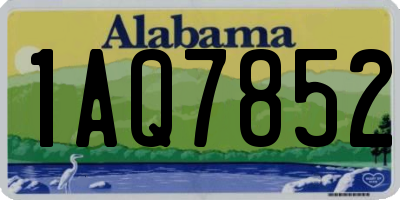 AL license plate 1AQ7852