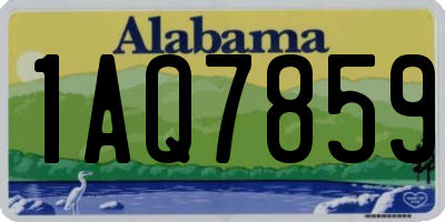 AL license plate 1AQ7859