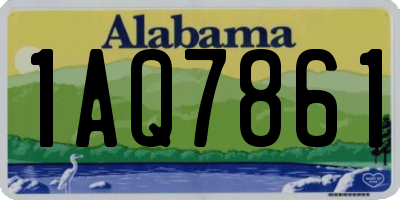 AL license plate 1AQ7861