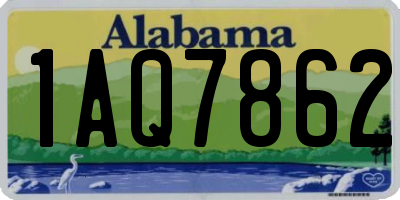 AL license plate 1AQ7862