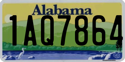 AL license plate 1AQ7864