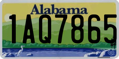 AL license plate 1AQ7865