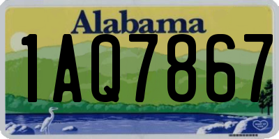 AL license plate 1AQ7867