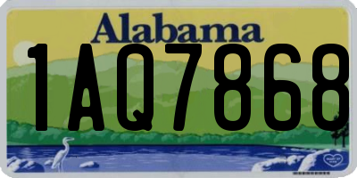 AL license plate 1AQ7868