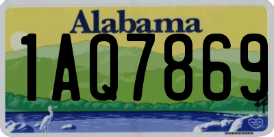 AL license plate 1AQ7869
