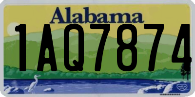 AL license plate 1AQ7874