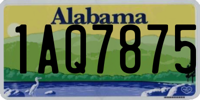 AL license plate 1AQ7875