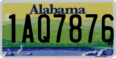 AL license plate 1AQ7876