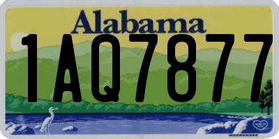 AL license plate 1AQ7877