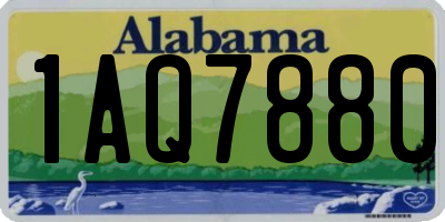 AL license plate 1AQ7880