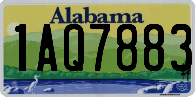 AL license plate 1AQ7883